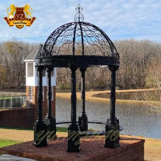 Gazebo kim loại hình tròn bằng gang - Lựa chọn tuyệt vời cho không gian ngoài trời hình ảnh 1-description