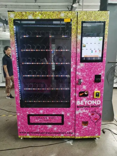 Máy bán hàng tự động màn hình cảm ứng cho sản phẩm mỹ phẩm tích hợp thanh toán qua Applepay và mã QR hình ảnh 1-description