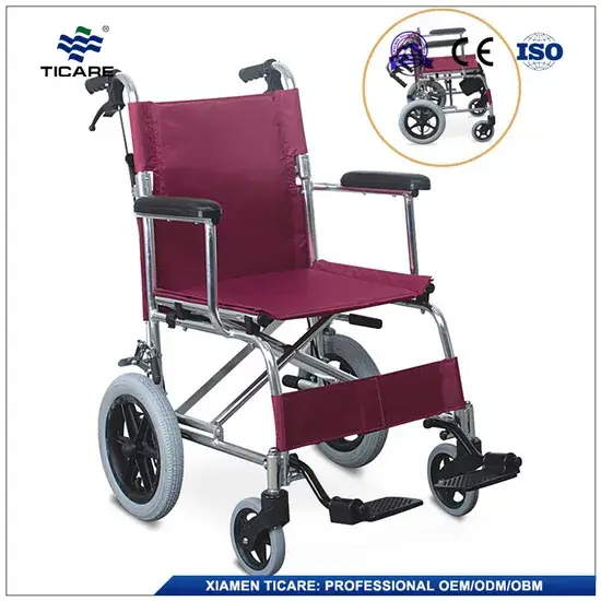 Xe lăn du lịch nhôm nhẹ, tay cầm gập cho người lớn - Mẫu TC805LABJ hình ảnh 1-description
