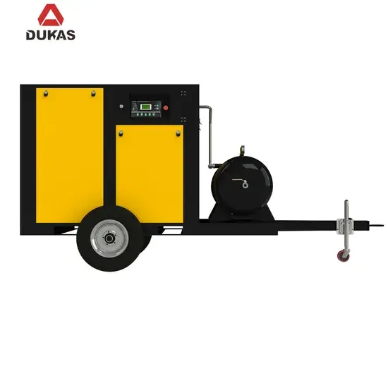 Máy nén khí di động tần số điện 7.5kw với bể chứa gas tiện lợi hình ảnh 1-description