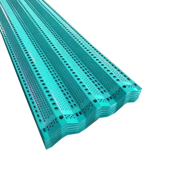 Màn lưới đục lỗ kim loại trang trí cho hàng rào chắn gió, hạn chế hiệu quả hình ảnh 1-description