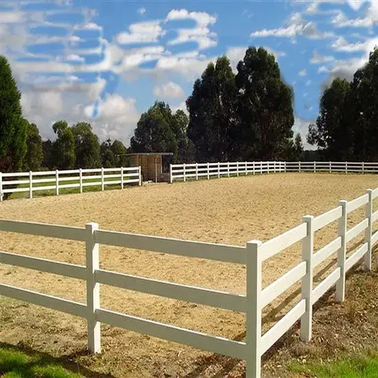 Hàng rào ngựa chất lượng cao, dễ lắp ráp từ nhựa PVC, bao gồm 3 hàng rào Paddock hình ảnh 1-description
