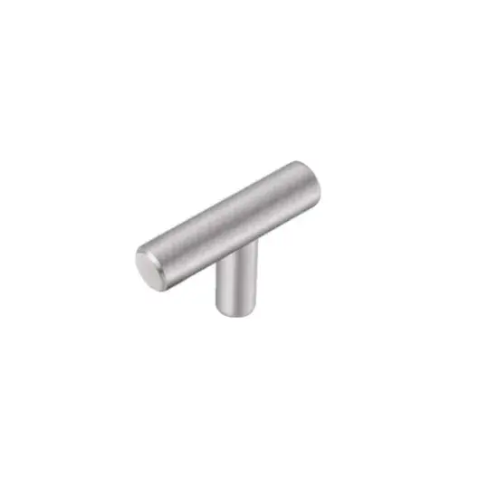 Núm tay cầm hình T đơn bằng thép không gỉ cho tủ bếp, ngăn kéo và cửa tủ hình ảnh 1-description