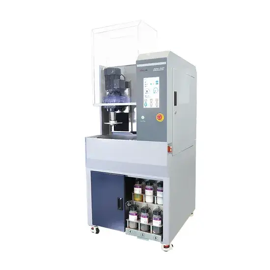 Alpha-335p: Máy mài và đánh bóng mẫu kim loại tự động cho phòng thí nghiệm hình ảnh 1-description