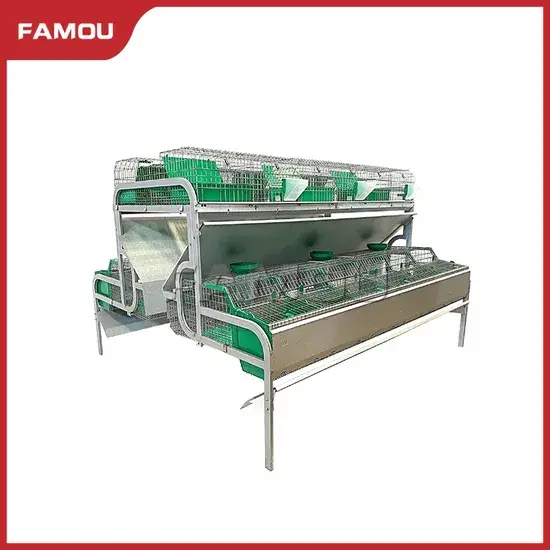 Chuồng nuôi thỏ bằng thép mạ kẽm với tính năng giám sát thông minh, thiết bị chăn nuôi thỏ nổi tiếng hình ảnh 1-description