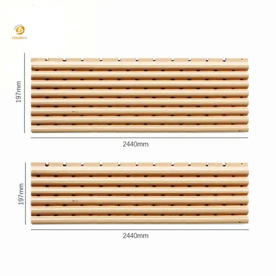 Chuyên nghiệp tấm cách âm gỗ MDF melamine thời trang từ nhà sản xuất Trung Quốc hình ảnh 1-description