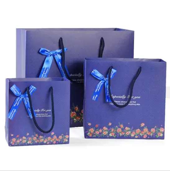 Túi giấy mua sắm kraft độc đáo in sẵn hoặc theo yêu cầu cho bán buôn hình ảnh 1-description