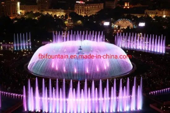 Thiết kế miễn phí đài phun nước hình tròn kích thước lớn với hiệu ứng nhạc múa hình ảnh 1-description