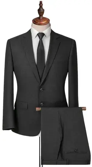 Bộ vest nam cưới hỏi đen sang trọng từ chất liệu 100% Wool cao cấp hình ảnh 1-description