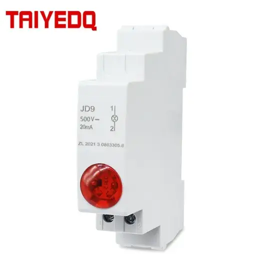 Đèn báo hiệu LED tích hợp trên thanh DIN vận hành bằng năng lượng mặt trời, dòng DC500V hình ảnh 1-description