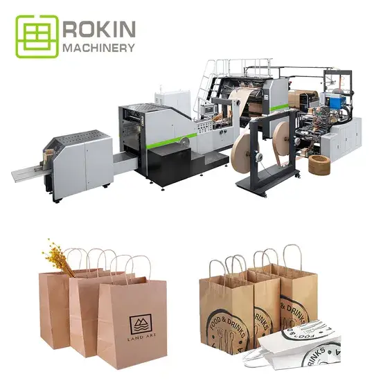 Máy làm túi giấy tay xoắn chất lượng cao thương hiệu Rokin: Dễ dàng trong việc bảo trì hình ảnh 1-description
