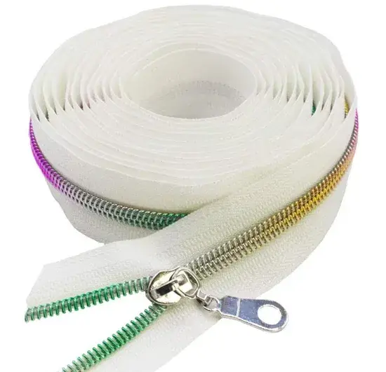 Túi zip cuộn vải nylon kim loại đa màu sắc theo đơn vị yard hình ảnh 1-description