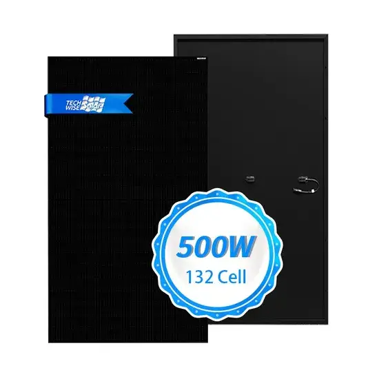 Bảng năng lượng mặt trời Techwise Solar Full Black PERC 490W 495W 500W - Sự lựa chọn cho hệ thống năng lượng mặt trời gia đình với bảng năng lượng mặt trời Mono hình ảnh 1-description