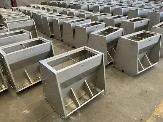 Máng ăn heo bằng thép không gỉ hai mặt từ nhà máy sản xuất trực tiếp, phục vụ cho trang trại nông nghiệp hình ảnh 1-description