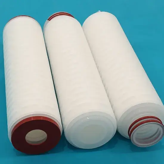 Bộ lọc pleated Pes 0.1/0.22/0.45um tiệt trùng dành cho ngành sản xuất thực phẩm và đồ uống hình ảnh 1-description