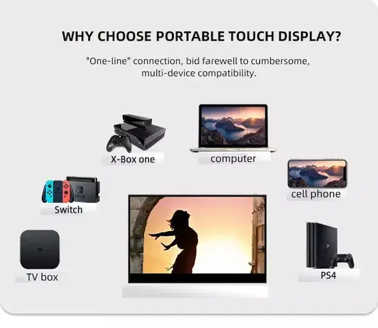 Màn hình OLED cảm ứng 13.3 inch dành cho trải nghiệm chơi game di động hình ảnh 1-description