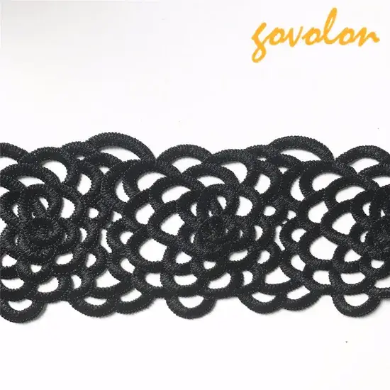 Viền đen rỗng làm từ chất liệu polyester cao cấp hình ảnh 1-description