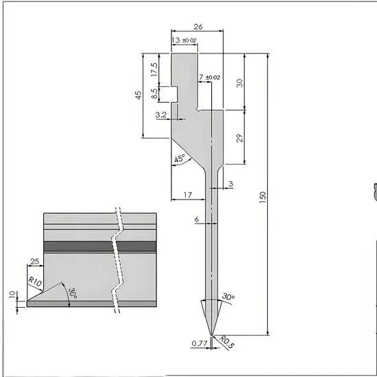 Công cụ uốn kim loại chuyên dùng cho đồng và đồng thau với lớp phủ chống dính hình ảnh 1-description