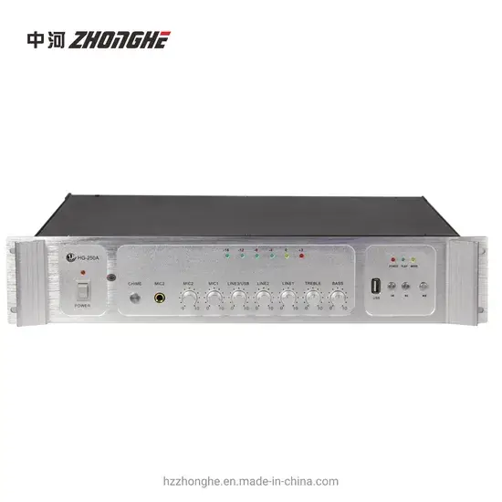 Máy khuếch đại trộn âm thanh công suất 350W 2u chất lượng cao hình ảnh 1-description