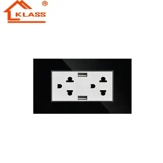 Ổ cắm chuyển mạch đồng kiểu Anh, tích hợp đèn neon kiểu Ý hình ảnh 1-description