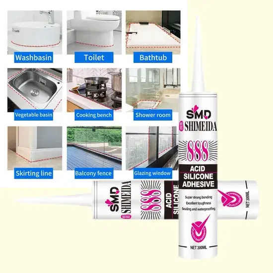 Keo silicone công nghiệp chất lượng cao chống thời tiết, liên kết nhanh với axit hình ảnh 1-description