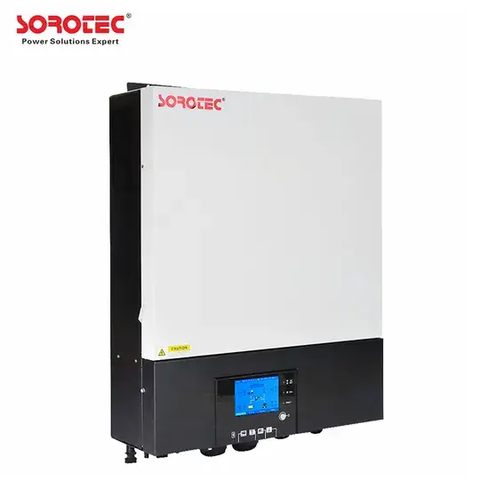 Bộ biến tần 8kw cho hệ thống năng lượng mặt trời trên mái nhà thương mại - Hoạt động không cần ắc quy hình ảnh 1-description