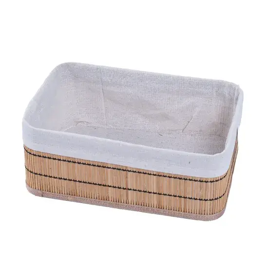 Giỏ đựng đồ nhỏ bằng tre tự nhiên, phong cách trang trí nhà cửa và tiện ích lưu trữ phòng tắm hình ảnh 1-description
