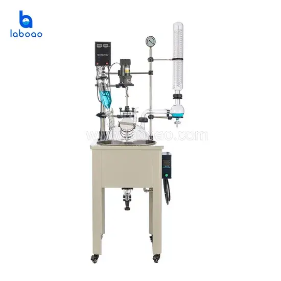 Bể phản ứng thủy tinh 10L phòng thí nghiệm - giải pháp cho quy trình hóa học hình ảnh 1-description