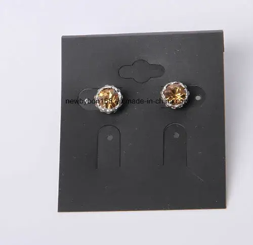 Bông tai đính đá rhinestone với lớp mạ rhodium tinh tế hình ảnh 1-description