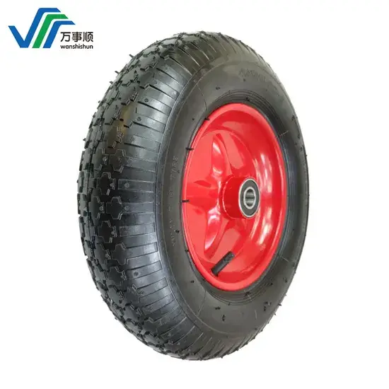 Xe đẩy tay 10 inch với bánh xe cao su nhỏ kích thước 3.50-4 hình ảnh 1-description