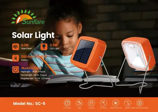 Đèn LED năng lượng mặt trời từ nhà sản xuất Qingdao Sunflare Sc-5 - Sự lựa chọn hoàn hảo cho chiếu sáng hiệu quả và tiết kiệm năng lượng hình ảnh 1-description