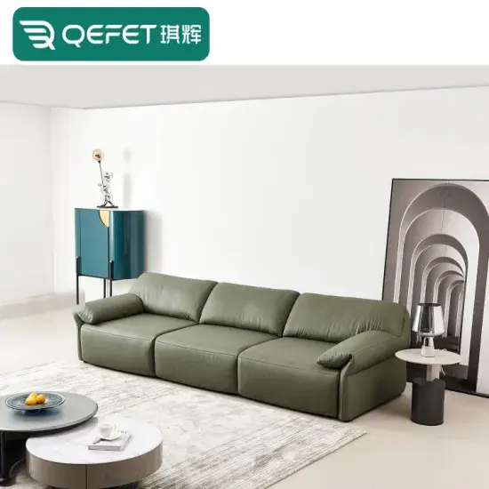 Ghế Sofa Kéo Dài Điều Khiển Từ Xa, Thiết Kế Nội Thất Khung Gỗ Chắc Chắn, Da PU Cao Cấp, Ghế Sofa Đệm Modular Có Tựa Lưng Điện hình ảnh 1-description