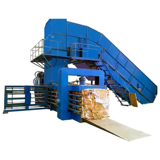 Thiết bị đẩy nhanh quá trình ép giấy tái chế nằm ngang hoàn toàn tự động hình ảnh 1-description