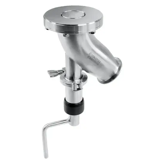 Van đáy bồn 90 độ loại khuỷu bằng thép không gỉ Donjoy - 3A, size 45 hình ảnh 1-description