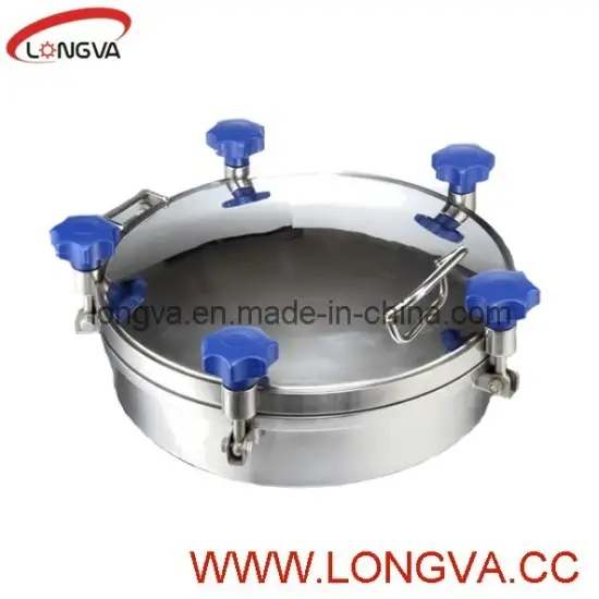 Nắp hầm áp lực DN500 làm từ inox cho bể chứa vệ sinh hình ảnh 1-description