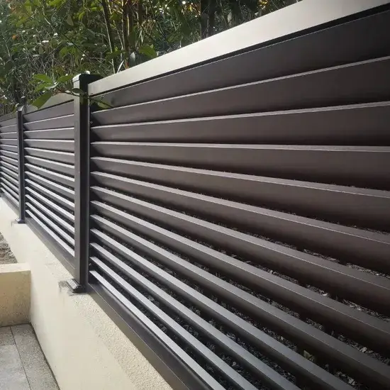 Tấm hàng rào ống vuông nhôm sơn tĩnh điện màu đen - Sản phẩm đề xuất từ nhà cung cấp này cho hàng rào riêng tư có thanh chắn hình ảnh 1-description