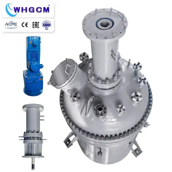 5000L Nồi phản ứng nhựa áp suất cao ASME CE EAC bằng thép không gỉ S31603+Q345r với lớp áo kín từ tính hình ảnh 1-description
