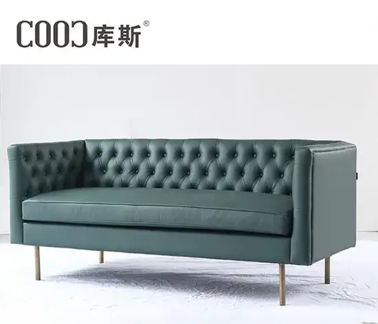 Bộ ghế sofa da hiện đại kiểu Chesterfield cho phòng khách, bộ nội thất gỗ tự nhiên, khung gỗ chắc chắn và thiết kế đẹp mắt hình ảnh 1-description