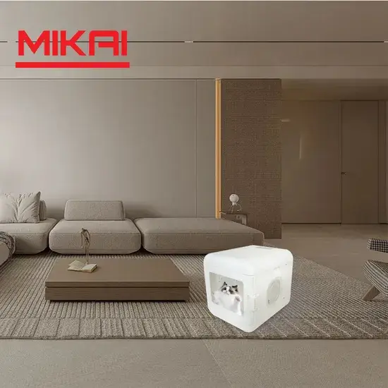 Hộp Sấy Lông Mèo Thông Minh - Dung Tích Hình Vuông 65L Tự Động hình ảnh 1-description