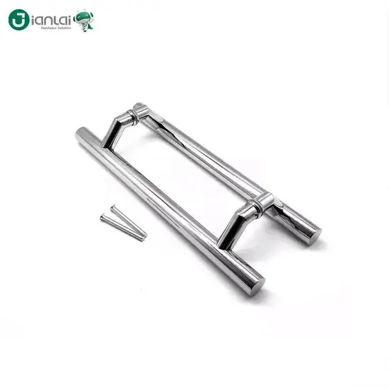 Cửa chính với kiểu dáng H và tay nắm làm từ kính cho văn phòng hình ảnh 1-description