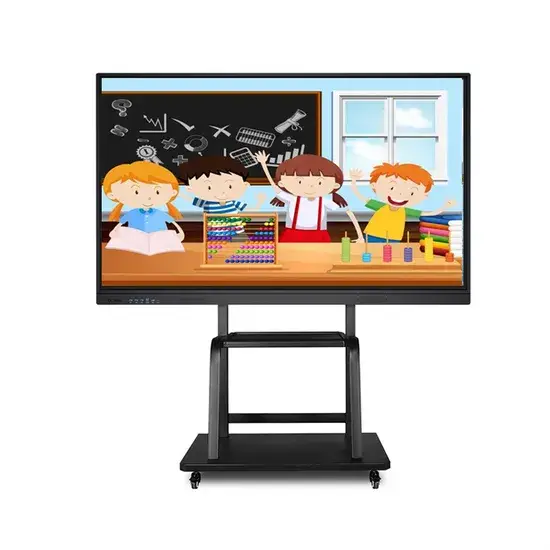 Bảng tương tác phẳng kỹ thuật số thông minh 65, 75, 86, 100 inch cho môi trường học tại Trung Quốc hình ảnh 1-description