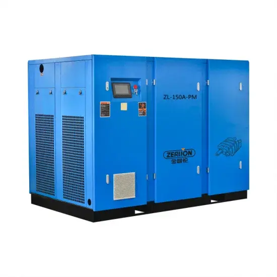 Giảm 40% tiêu hao Năng lượng, Máy nén khí xoắn ốc công nghiệp hai cấp 150HP với biến tần PM VSD hình ảnh 1-description