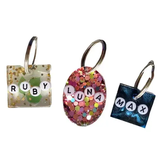 In ấn nhãn đeo cho thú cưng bằng epoxy NFC tùy chỉnh - sản phẩm chống nước theo dõi mạng xã hội hình ảnh 1-description