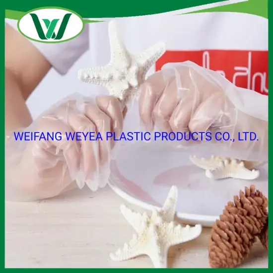 Găng tay nhựa an toàn sử dụng cho việc xử lý thực phẩm, đảm bảo vệ sinh và kích thước phù hợp hình ảnh 1-description