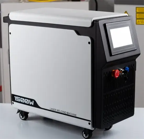 Máy hàn laser 1500W di động, phù hợp với vật liệu nhôm và thép không gỉ, tích hợp chức năng làm mát hình ảnh 1-description