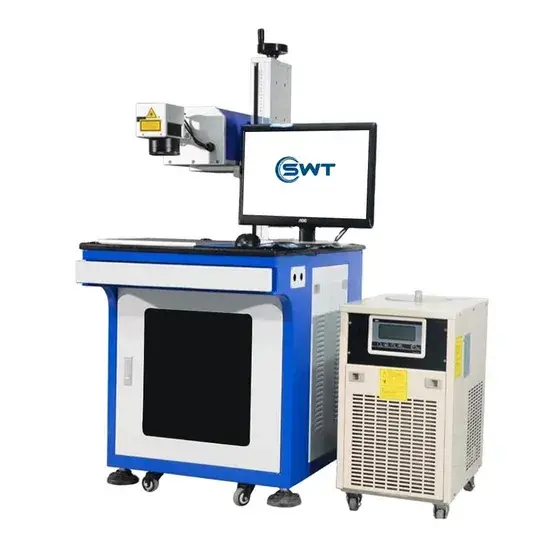 Máy khắc laser chuyên dụng cho trang sức, pha lê, acrylic với công nghệ UV và khắc laser cho cả kim loại và phi kim loại - Swt All Ine One 3W 5W hình ảnh 1-description