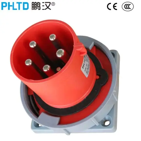 Kết nối hàng không công nghiệp IP67 63A 5-Hole - Phích cắm hiệu suất cao hình ảnh 1-description