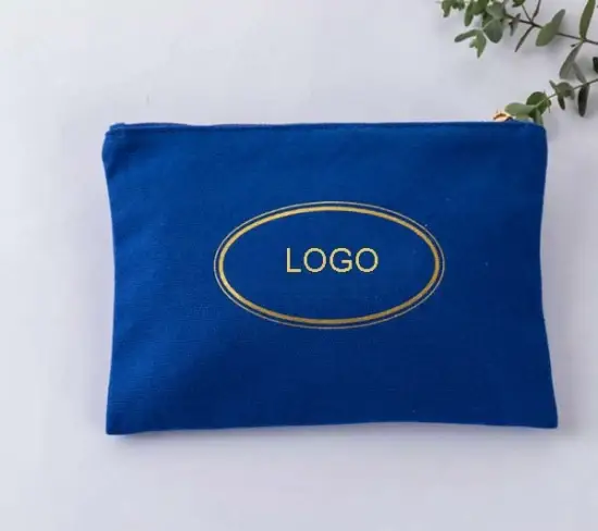 Túi đựng mỹ phẩm bằng vải cotton xanh - Thiết kế độc đáo cho logo, đóng gói sản phẩm và quà tặng triển lãm hình ảnh 1-description