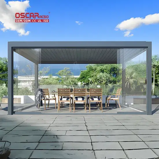 Nhà bạt che bóng 3X4 tùy chỉnh cho sân vườn và khu vực pergola nhôm hình ảnh 1-description