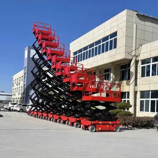 Thang nâng tự hành bằng xi lanh thủy lực vận chuyển hàng hóa trên cao 6M và 8M hình ảnh 1-description
